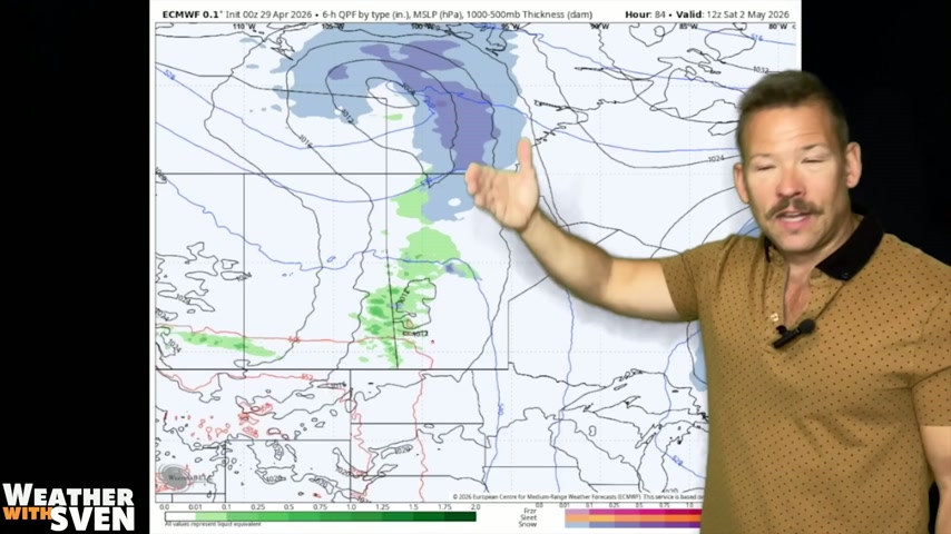 Isolated rain and snow showers late Wednesday, cooler air hangs around