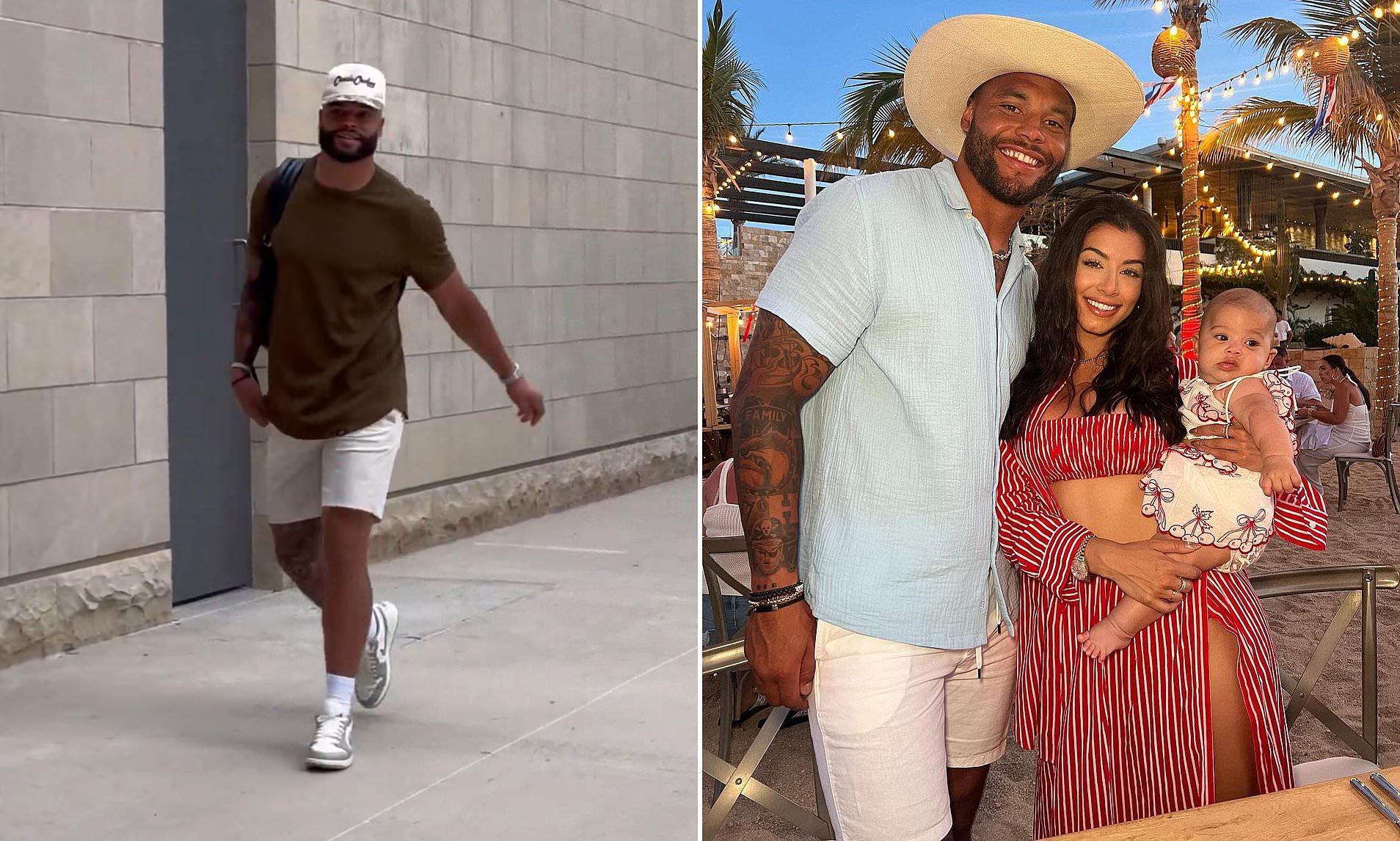 NFL fans spot big difference in Dak Prescott as he is seen for first ...