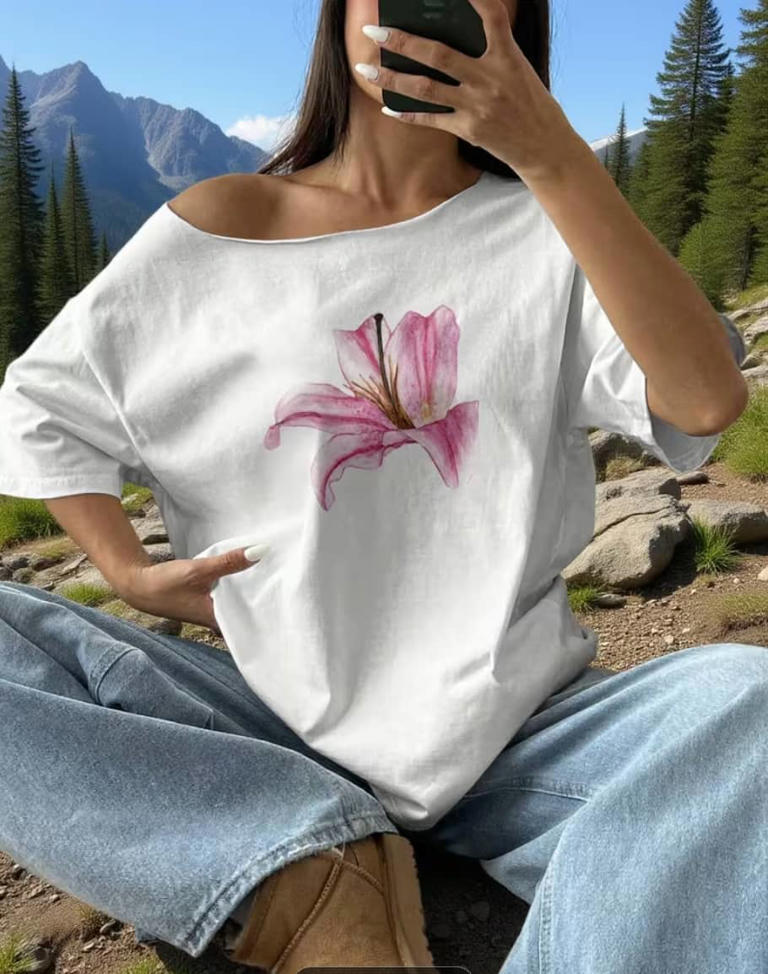 Women’s printed T-shirts on Temu Greece for casual and summer style