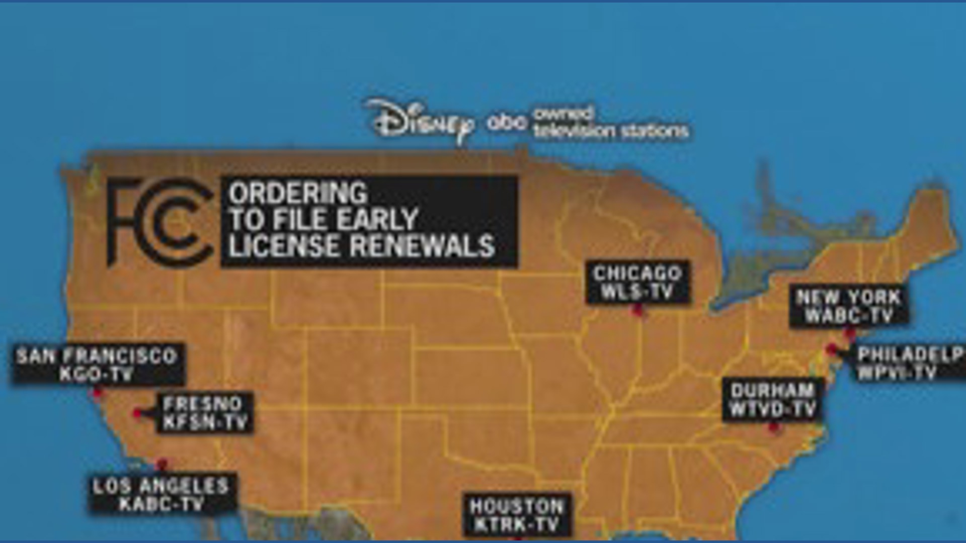 FCC orders Disney to file for early license renewals