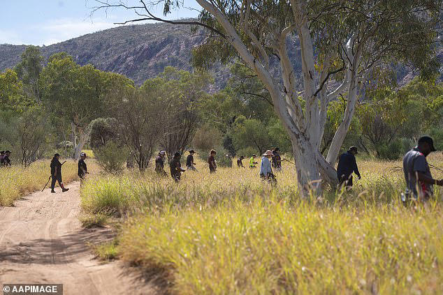 A desperate search for the little girl continued on Wednesday south of Alice Springs