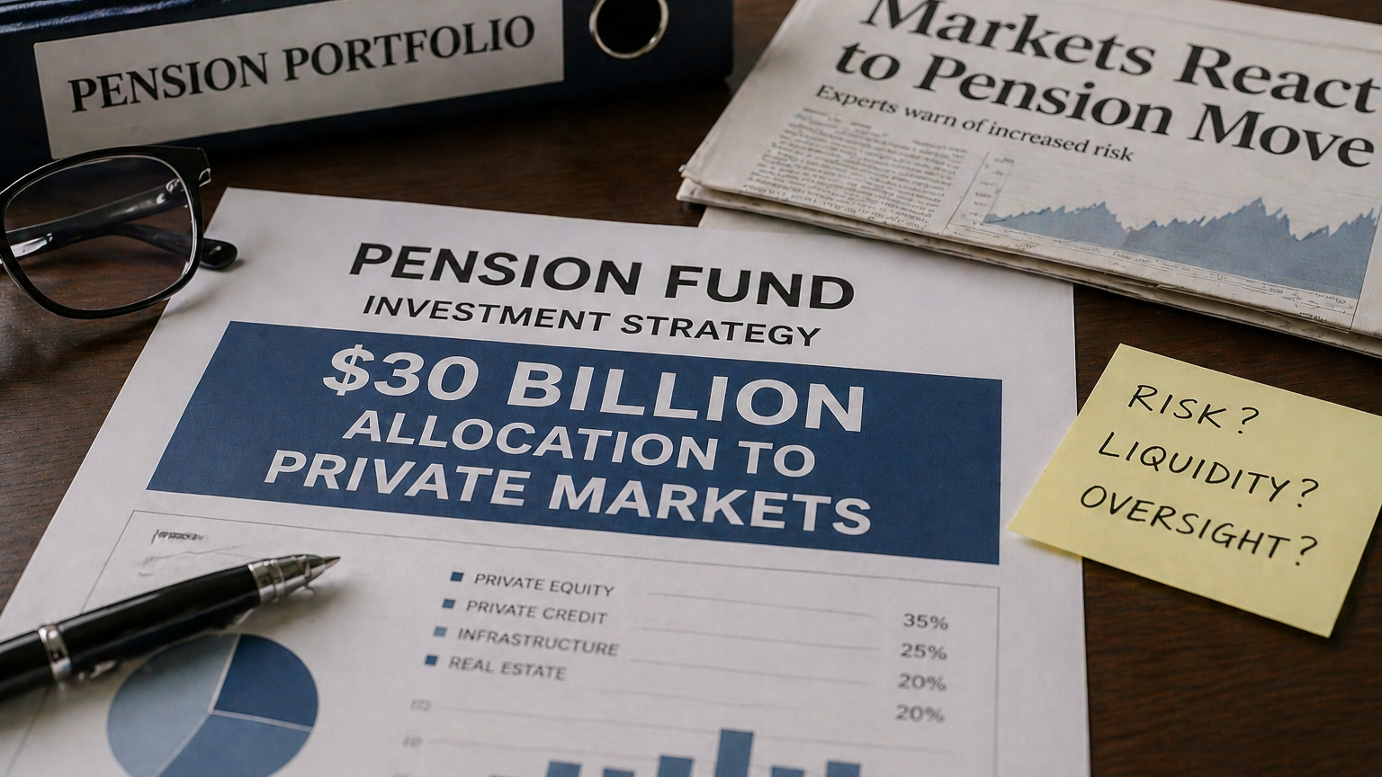 $30 billion pension allocation into private markets sparks alarm