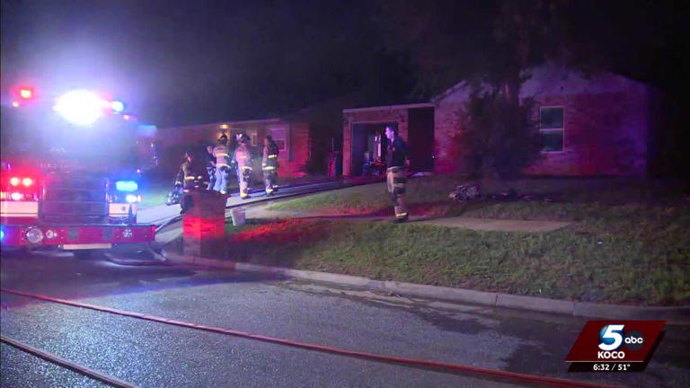 People wake up to smoke after fire sparks at southeast OKC home