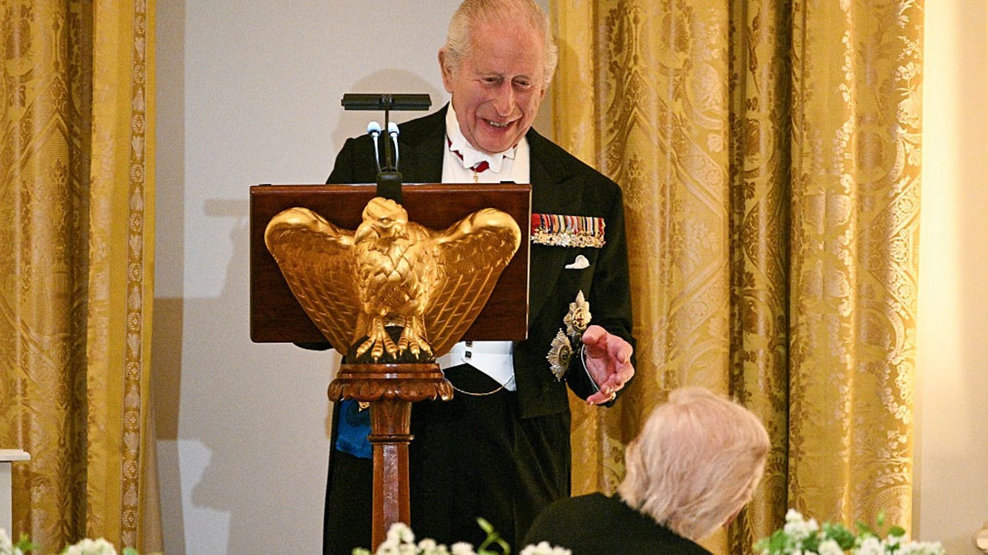 'If it wasn't for us, you'd be speaking French', King and Trump joke at ...