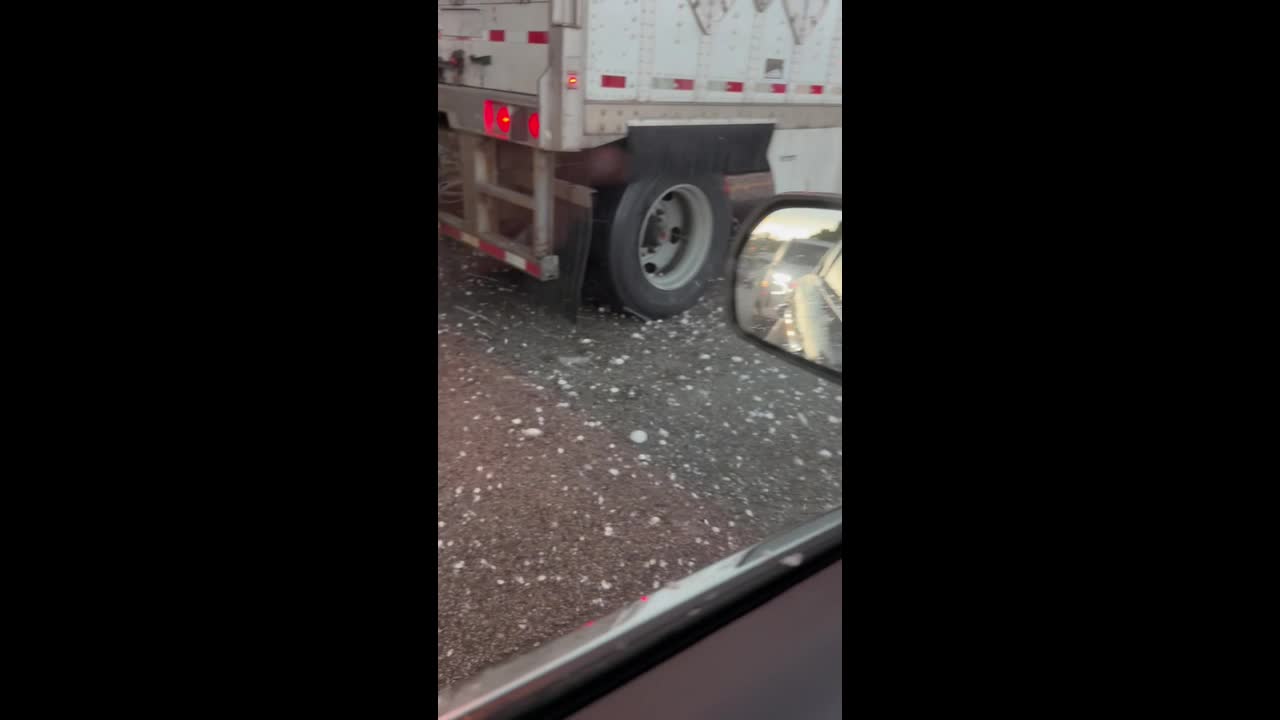 Baseball-sized hail wreaks havoc as it pummels vehicles in Missouri