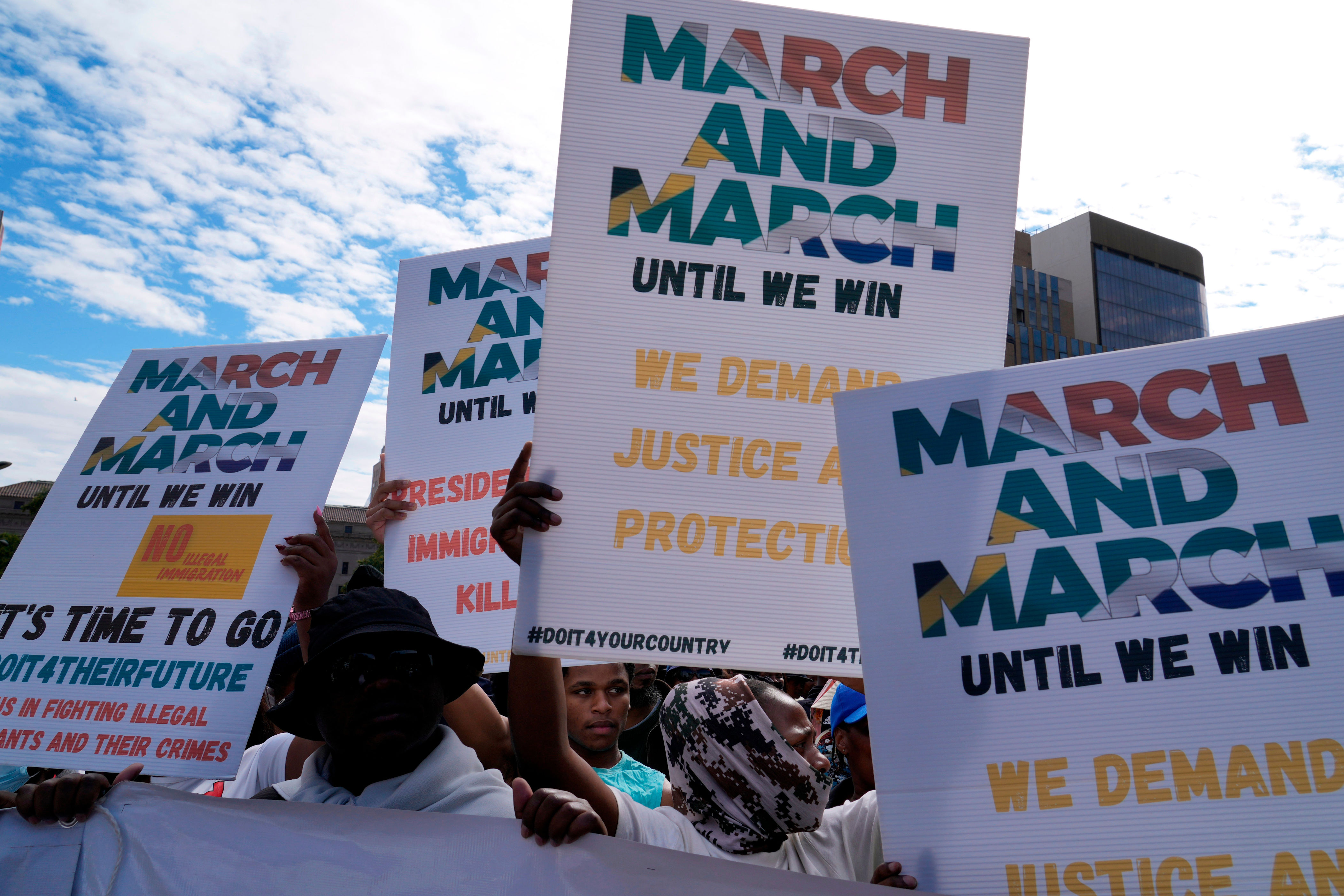 South Africa Migration March: