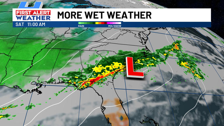 First alert weather day issued for off and on rain Saturday