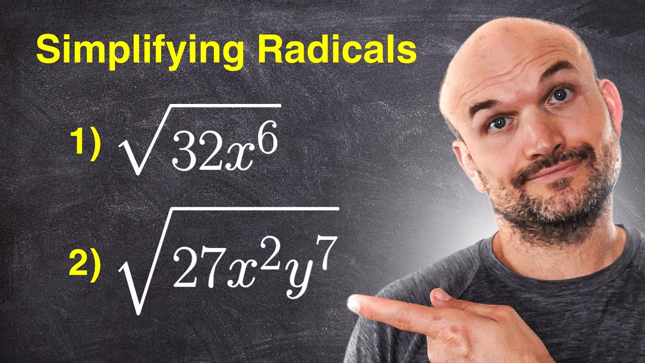Beginner guide to simplifying radicals