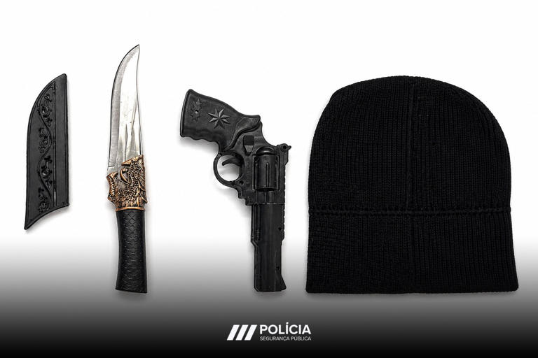 Tenta assaltar estafeta em Lisboa. PSP apreende punhal e réplica de arma