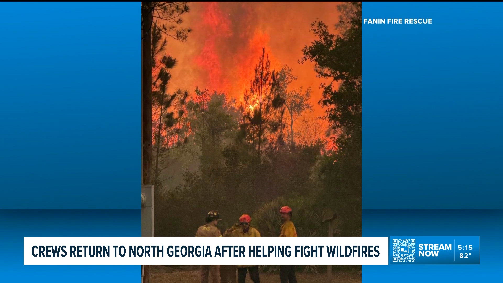 Crews return to north Georgia after helping fight wildfires