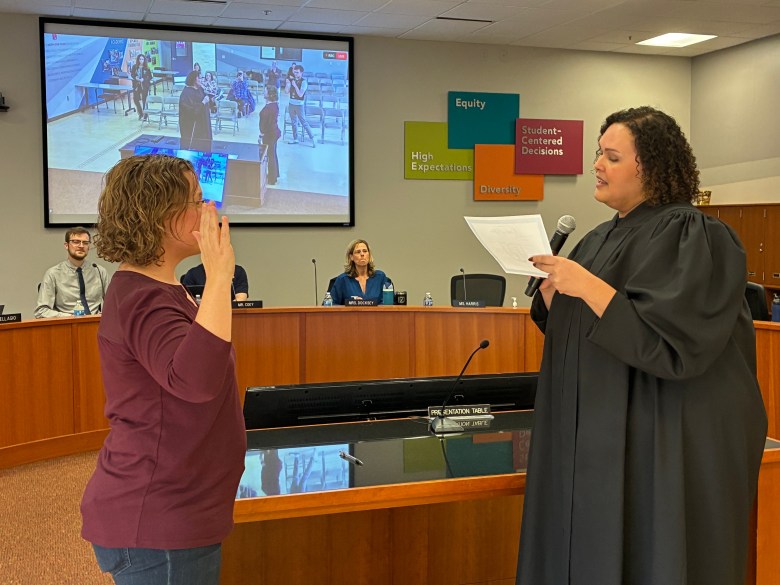 3 Racine Unified Board of Education members sworn in by Judge Jamie ...