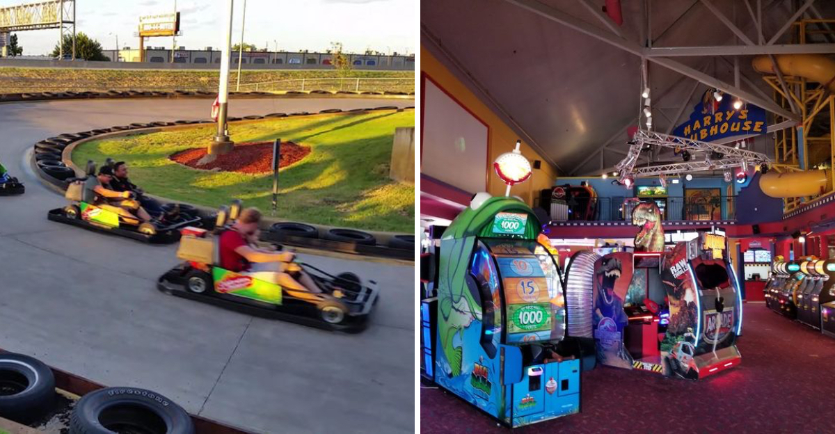 Go-karts outside, a two-story arcade inside, this Oklahoma spot feels ...