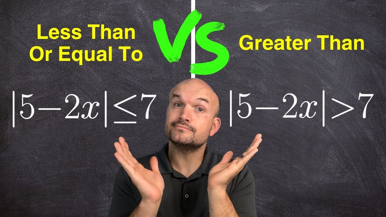 Solving absolute value inequalities (what's the difference)