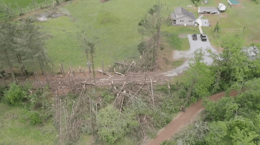 NWS confirms EF1 tornado landed in Davidson, Robertson counties
