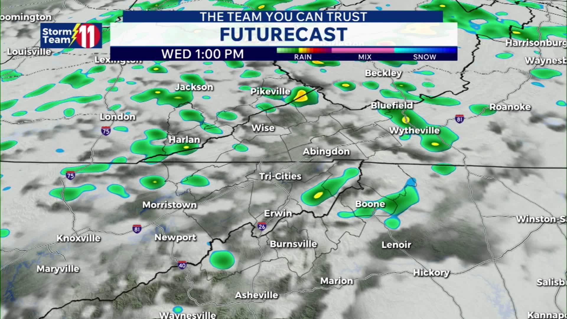 A few thunderstorms possible this evening, with cooler air moving in ...