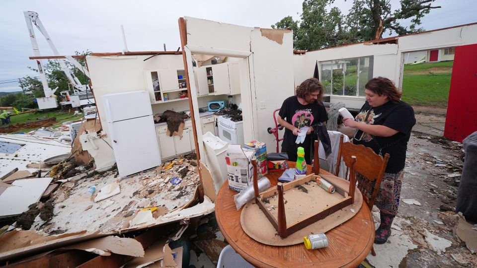 Tornado devastates Texas town on sixth straight day of severe storms