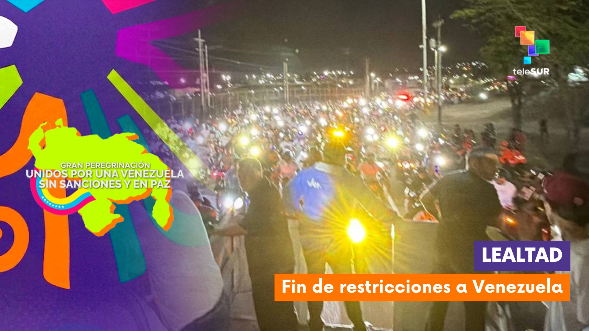 Venezuela peregrina por la paz y el cese de sanciones estadounidenses
