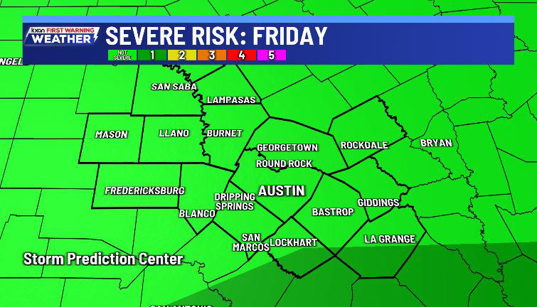 Periods of heavy rain and storms Thursday and Friday