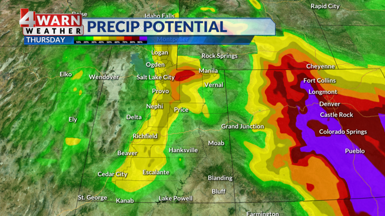 Warming up with isolated rain chances through Friday, then warmer this ...