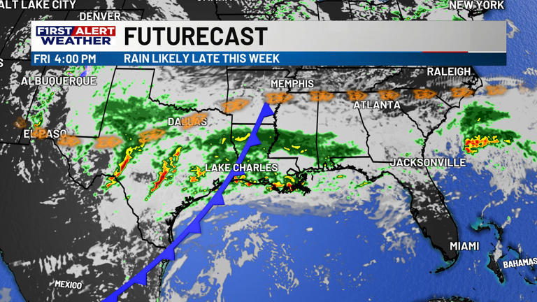 First alert forecast: A cold front brings higher rain chances by Friday