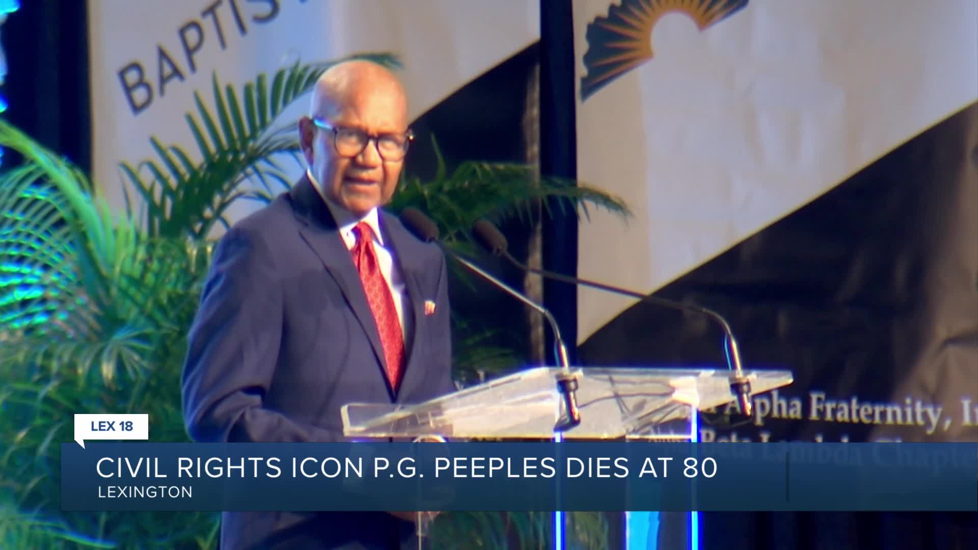 Civil rights icon PG Peeples dies at 80