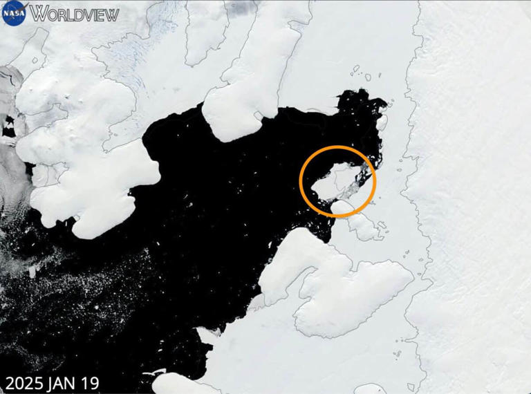 After a giant iceberg broke away, scientists found a long-sealed marine ...