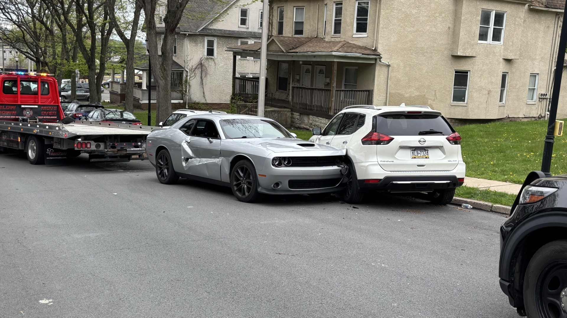 Suspect on the run, two in custody after police chase in Lackawanna County