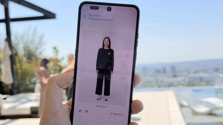 I tried Google’s handy new AI wardrobe feature with Motorola’s Razr