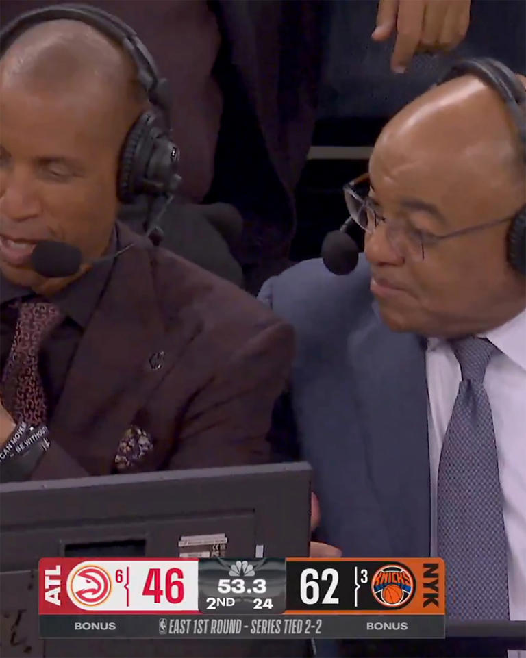 NBC’s Mike Tirico flubs Tina Fey’s name on live TV at Knicks game