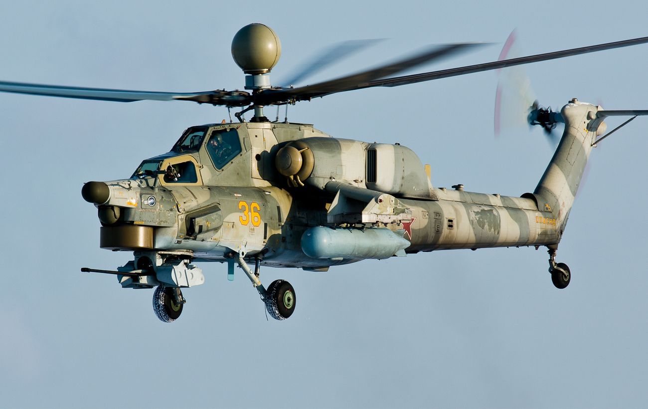 Picture of Ukrainian drones hit Mi-28 and Mi-17 helicopters in Russia's Voronezh ...