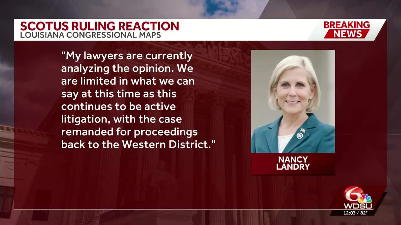 Louisiana leaders react to SCOTUS ruling on congressional maps in Louisiana