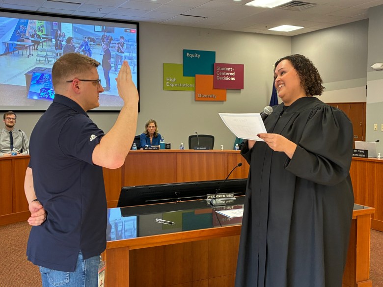 3 Racine Unified Board of Education members sworn in by Judge Jamie ...