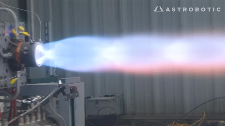 Just look at the spiral exhaust flame thrown by this rotating ...