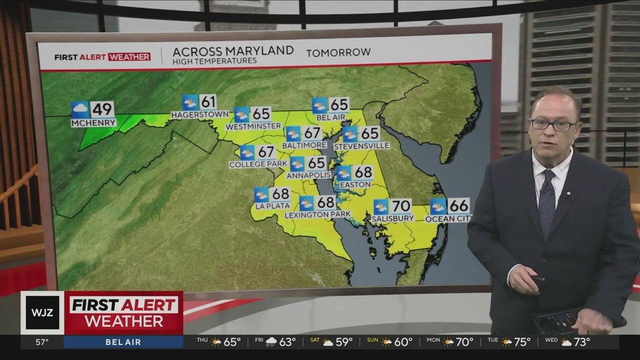 Rainy, wet weather to pass through Maryland Wednesday evening