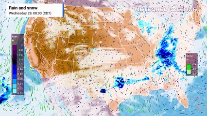 Severe storms, flooding rain, snow, and a sharp temperature split ...