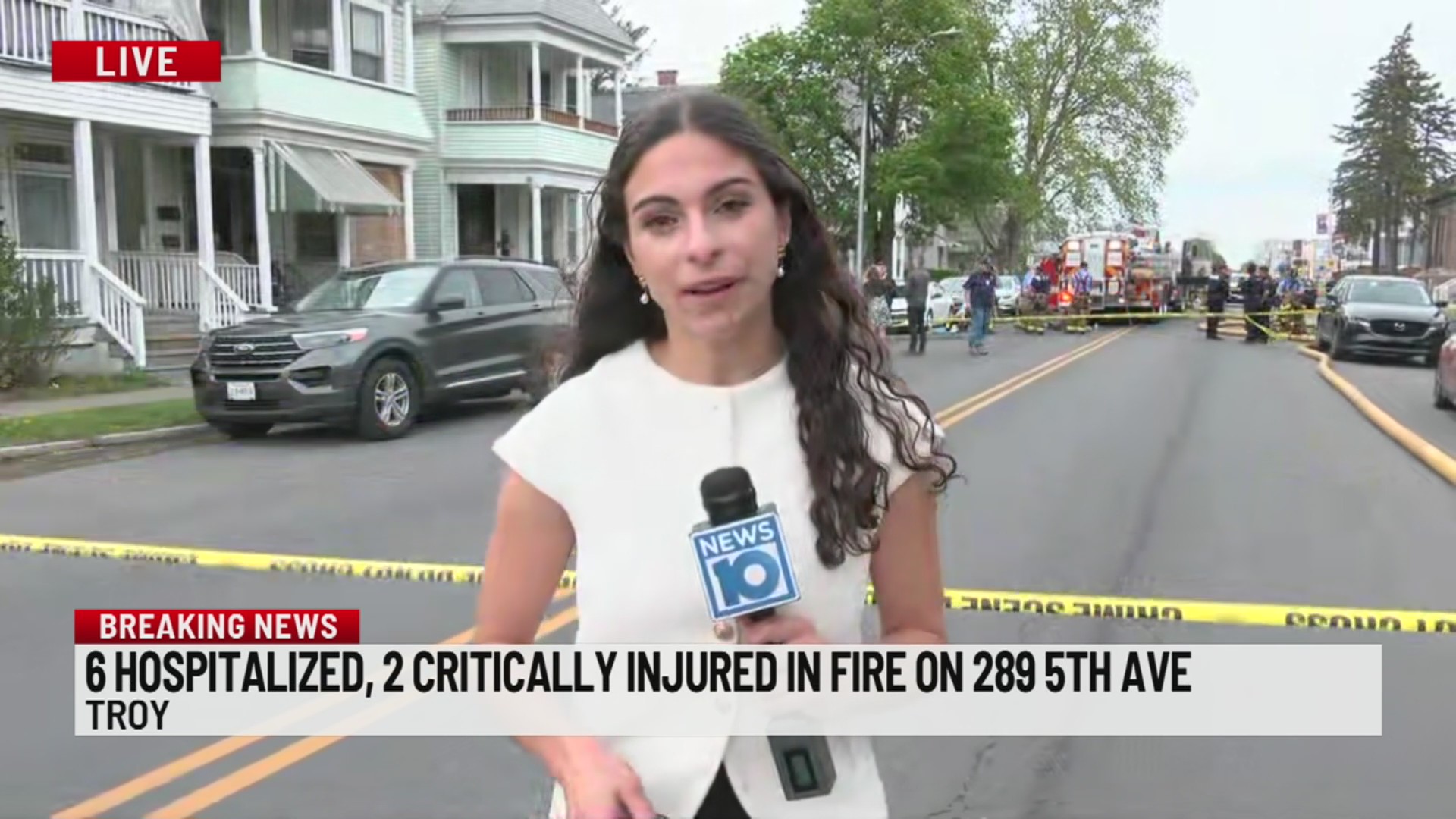 6 injured, 2 in critical condition after fire on Fifth Avenue in Troy
