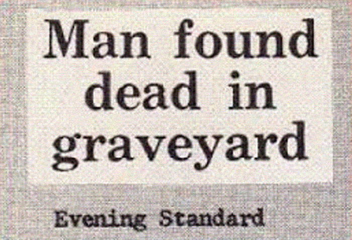 30 horrible newspaper headlines to make you facepalm at the stupidity