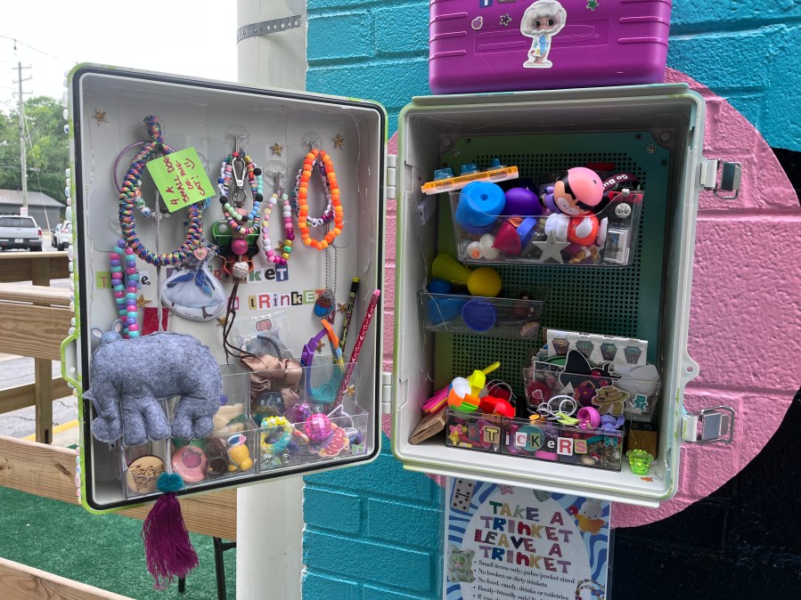 Trinket trade box installed in Birmingham’s Avondale neighborhood