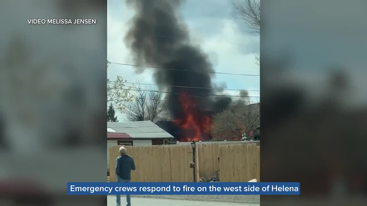 Emergency crews respond to fire on the west side of Helena