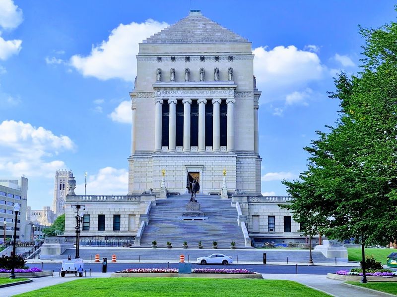 This historic Indiana War Memorial District is filled with towering ...
