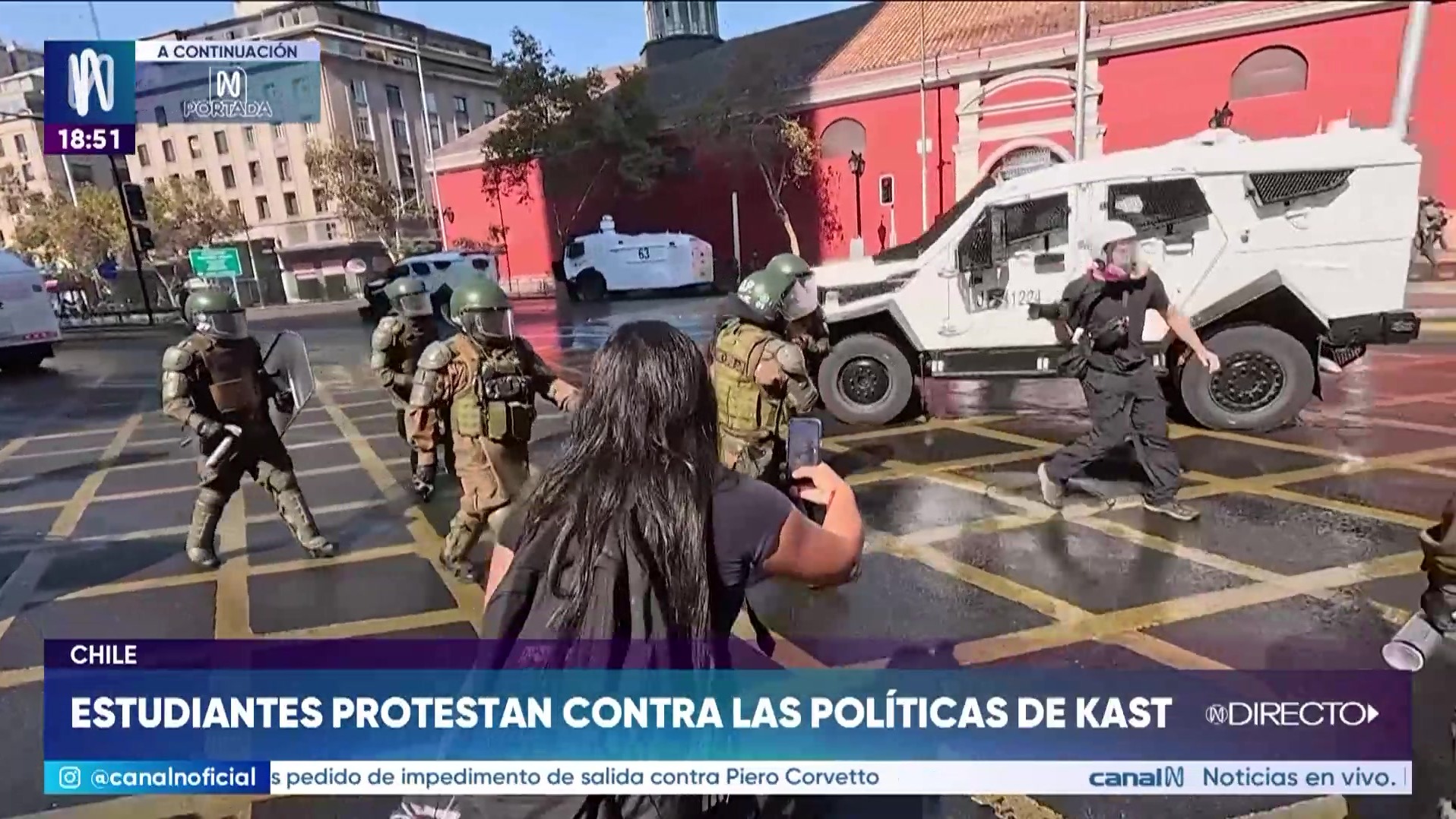 Chile: estudiantes protestaron contra políticas de Kast