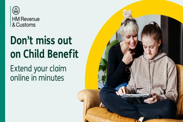 HMRC issues reminder to families claiming child benefit for teenagers