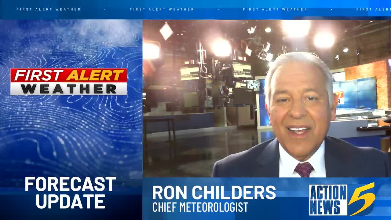 Your first alert to a calm and much cooler end to the week