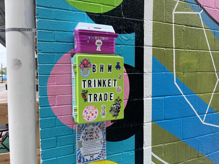 Trinket trade box installed in Birmingham’s Avondale neighborhood