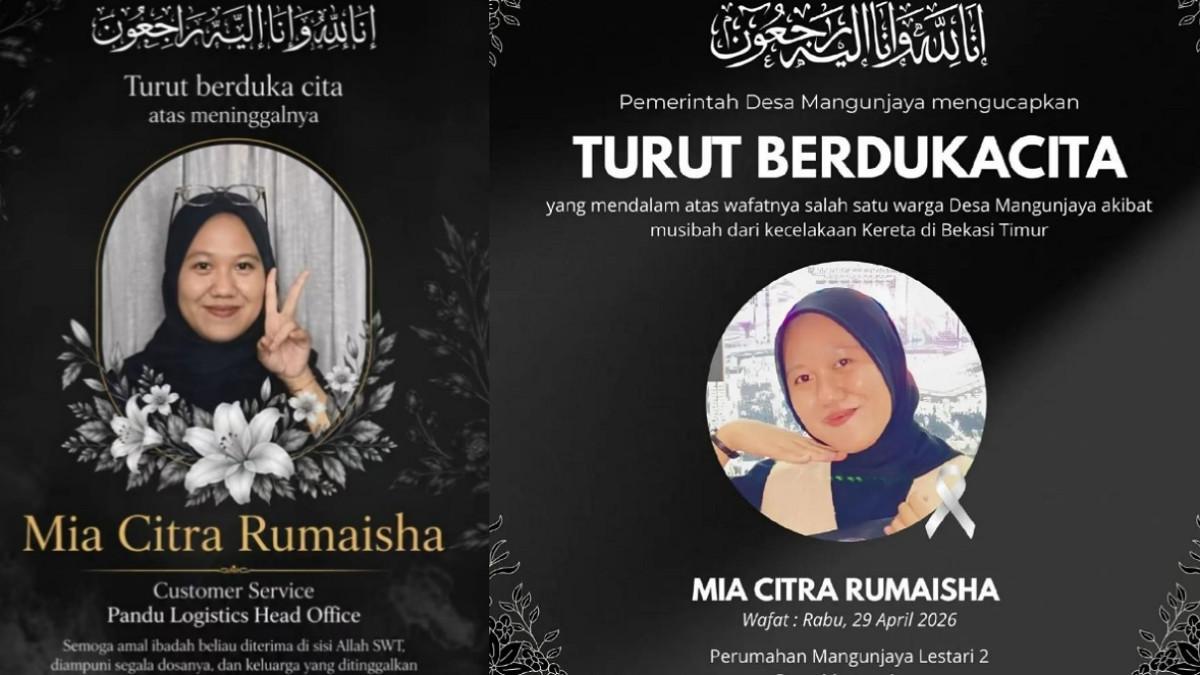 Sosok Mia Citra korban tewas ke-16 tabrakan kereta Bekasi, sempat ...