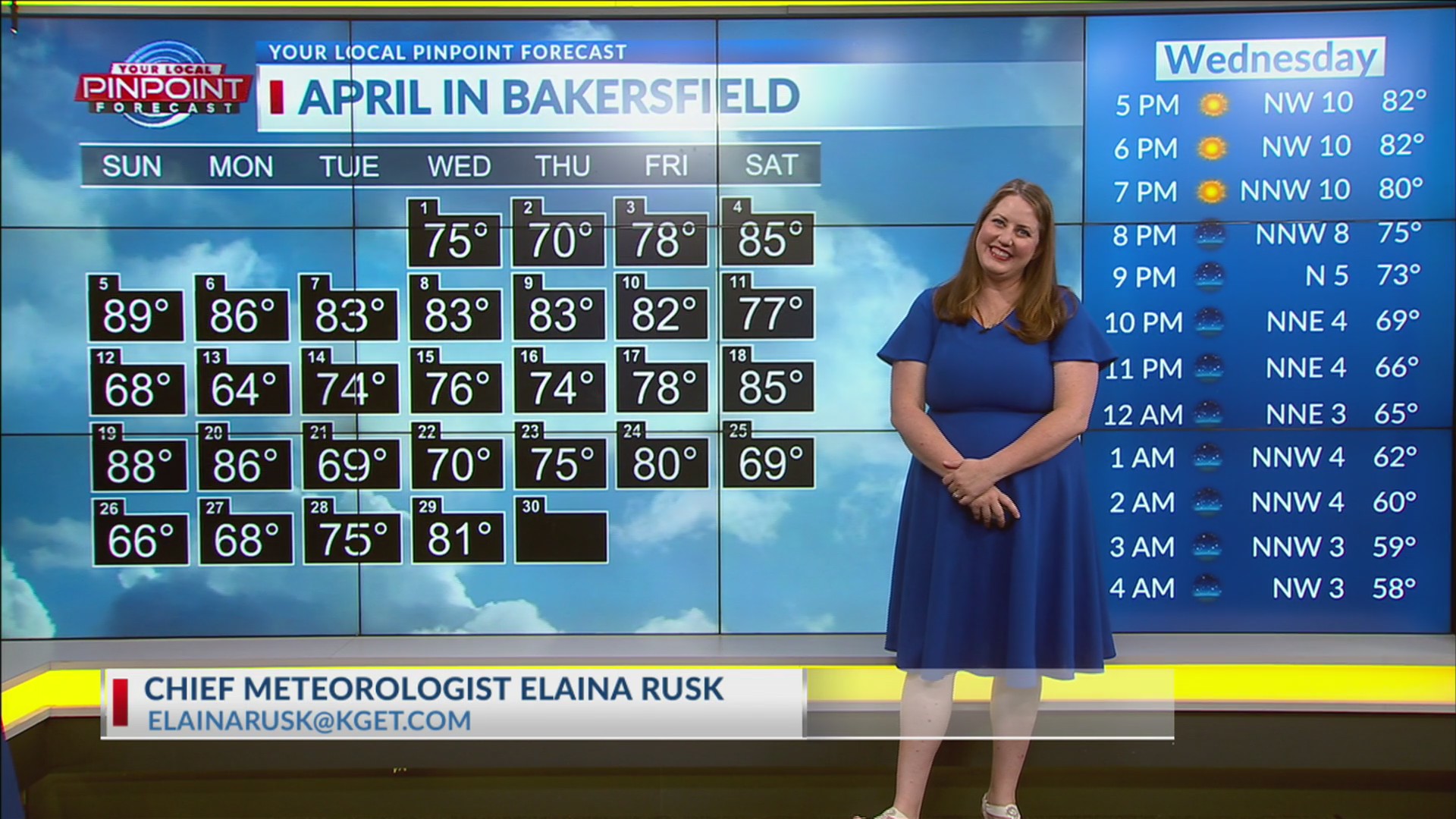 Elaina Rusk's Bakersfield weather forecast - April 29, 2026