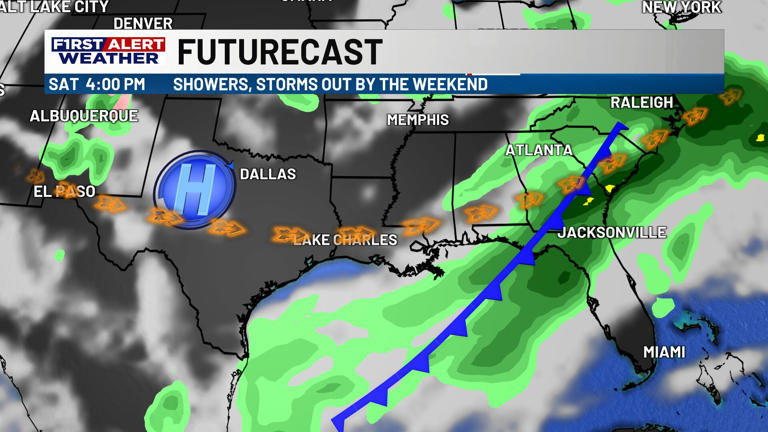 First alert forecast: A cold front brings higher rain chances by Friday