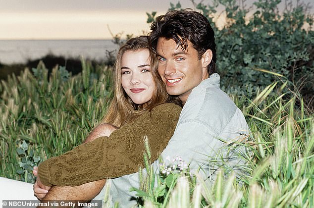 His breakthrough role came when he landed the part of boxer Austin Reed on Days of Our Lives, appearing from 1992 to 1995; Pictured with Christie Clark as Carrie Brady in 1993
