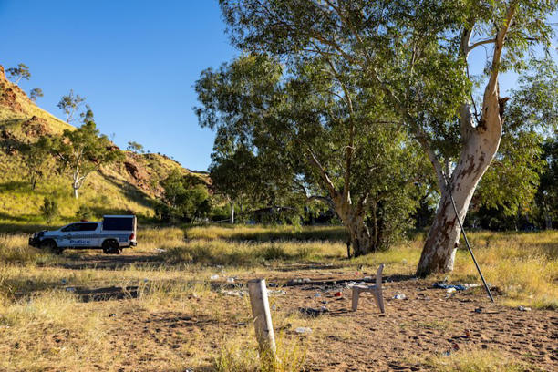 A stretch of the Todd River behind the Old Timers Camp in Alice Springs. 