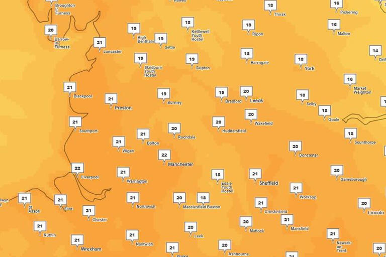 Exactly how hot it will get in Greater Manchester today amid UK warm spell